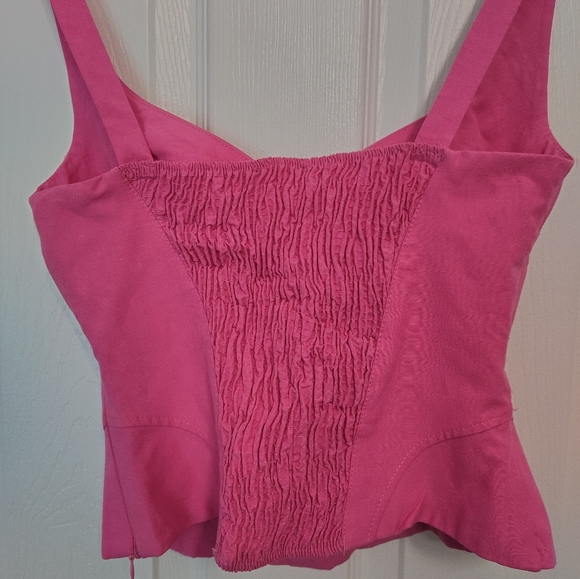 BNWT Pink Zara Corset Top - Picture 2 of 3